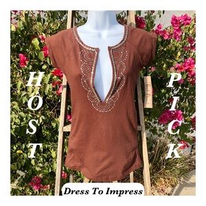 Girl Power Sexy Tee w/Plunging Neckline